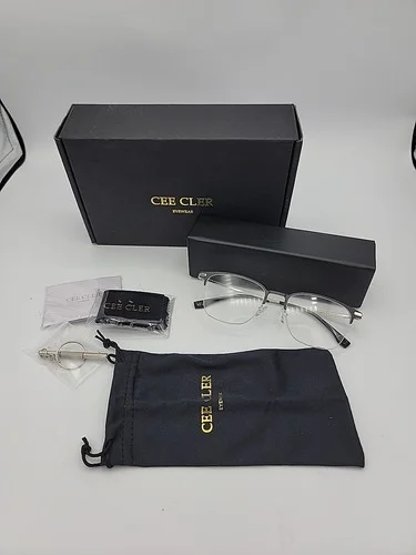 Cee Cler Eyewear Blue Light Glasses with case and accessories